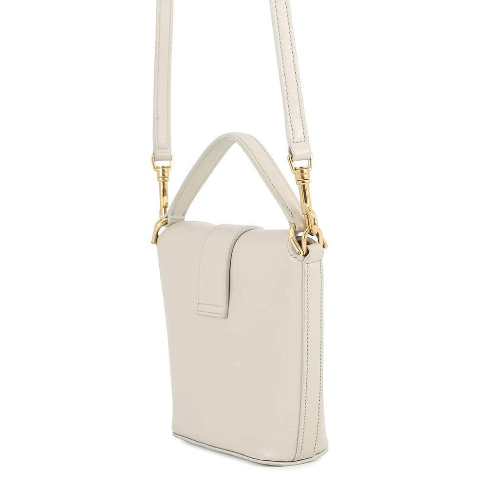 Celine Handbag Bucket Leather Shoulder Bag Triomphe Black